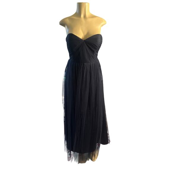 6 Jenny Yoo Collection Annabelle Convertible Strapless Navy Bridesmaid Dress - Picture 2 of 7
